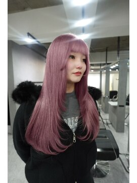 ワンズオゼ 渋谷(ONE's oze) ピンクカラー/ケアブリーチ/ブリーチ3回