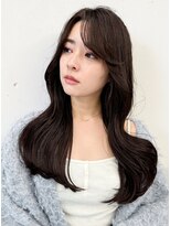 クオール(Quol) 30代40代髪質改善カラーチョコレートブラウン艶髪くびれロング