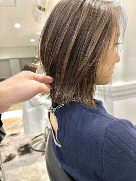 グラフ 鎌倉(GRAFF) 大人可愛い30代40代ハイライトボブ