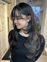 フォート(FORT) ダークアッシュ/セミロングレイヤー/ハッシュカット/春カラー