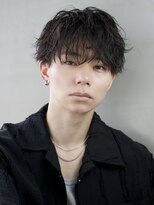エイド 本店(aid)&nbsp;ルーズパーマショートマッシュ刈り上げツーブロニュアンスパーマ