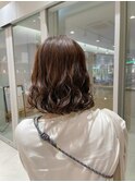コテ巻き風ボブパーマ