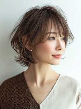 ハーツ(Heart's) 白髪ぼかし脱白髪染め似合わせカット40代50代60代