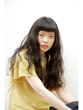 イグレックビス(igrek bis) IGREKBISジグザグバング×ブルージュ×3Ｄカラー×ミニマムボブ