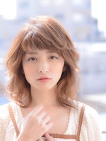 パティオンツー(PATIONN2)&nbsp;ふんわりとした雰囲気のmixウェーブミディアムベージュスタイル