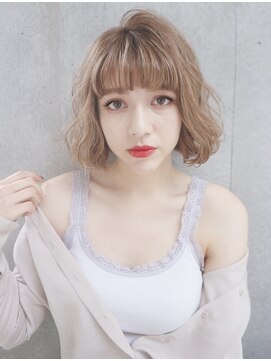 ジーナ 池袋(Zina) 【Zina　池袋】ハイトーン×無造作カール