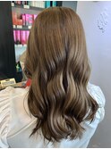 〈藤間〉ブリーチなしミルクティーベージュ