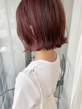 ツイギー 伊賀上ビル店(TWiGGY) ピンクカラーのミニボブ