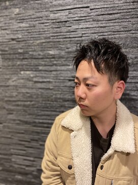 ヒロギンザ 恵比寿店(HIRO GINZA) ツーブロックビジネスショートフェードかき上げツイストパーマ