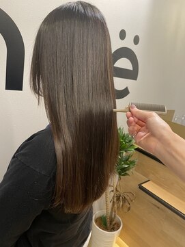 カノエ 福岡香椎店(canoe) 韓国スタイル/艶髪/ブラウン/髪質改善縮毛矯正/香椎/千早