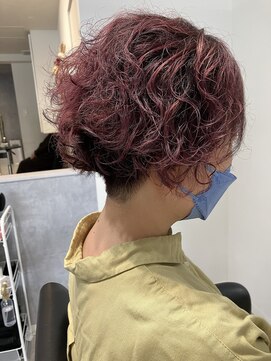 ガーベラ(gerbera) 刈り上げ/pinkコッパーショート