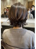 外ハネ　レイヤーボブ