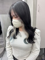 クリム(qulim)&nbsp;ホワイトベージュ×水色インナー