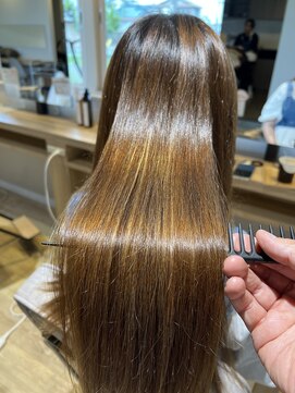 ヘアデザイン ディクト(hair design D.c.t) [当店最上級髪質改善]髪質改善弱酸性縮毛矯正+カット+TR 25000円