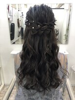 ヘアセットサロン クリアリティ(clarity) ゆるふわハーフアップサイド下ろし