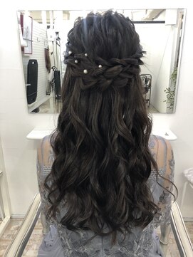 ヘアセットサロン クリアリティ(clarity) ゆるふわハーフアップサイド下ろし