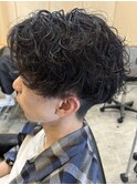 メンズマッシュパーマツイストスパイラルパーマ波巻きパーマ