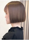 [Inity]髪質改善導入保水カラー×ストレートボブ/心斎橋