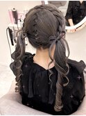 髪の毛リボン【心斎橋ヘアセット】/ヘアセット/ヘアメ/心斎橋