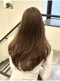 韓国風/レイヤー/小顔/前髪カット/髪質改善/グレージュ/透明感
