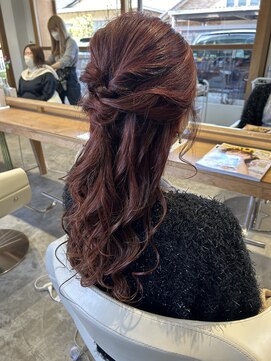 フラム(fulam) ハーフアップアレンジ