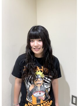 シアン 栄店(CYAN.) 姫カット×ロングウェーブパーマ