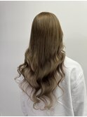 ベージュ×ホワイトハイライト