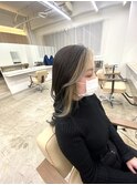 フェイスフレーミング×ネイビーブラック/デザインカラー