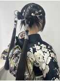 個性派カチモリ×ポニーテールリング