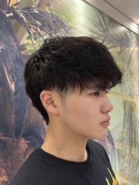 ヨシザワインク プレミアム 横浜 桜木町店(YOSHIZAWA Inc. PREMIUM) ゆるふわマッシュツーブロックパーマ波巻きスパイラル