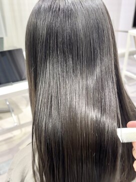 ヨーク(YOKE) 【YOKE】暗めカラー艶髪ショコラベージュ縮毛矯正髪質改善