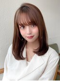 【OPEN】小顔前髪あり後れ毛サイドバングメルティカラー