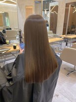 ジーナ 新宿(Zina)&nbsp;ブリーチなし/透明感カラー/グレージュ/レイヤーカット/韓国ヘア