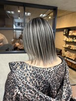 サニー 渋谷(SUNNY)&nbsp;バレイヤージュ、ハイライト、レイヤーロング、グレーベージュ