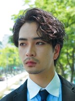 テン 心斎橋(tenn.)&nbsp;心斎橋フェザーパーマ毛流れセンターパートカルマパーマ強め40代