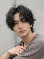 イチパーセント 横浜(1%)&nbsp;MEN’S HAIR/サーフカール/刈り上げセンターパート/横浜