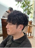 無造作ツイストスパイラルパーマ