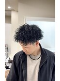 短髪×ツイストスパイラルパーマ