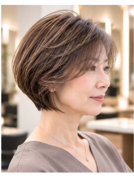 アースオーセンティック 小平店(EARTH Authentic) ハイライト×くびれショートボブ