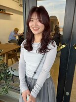 フィルム(FiLMs) 透明感ブラウン/レイヤーカット/艶髪ウェーブ