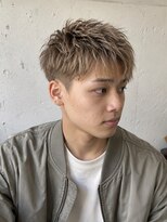 メンズヒペリカム(Men's hypericum)&nbsp;ハニーベージュ テクスチャークロップ