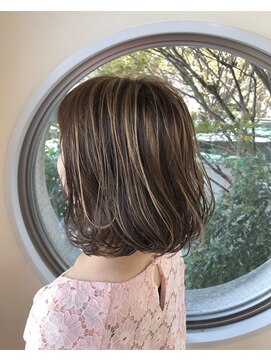 ルーチェ(luce) ハイライトボブ！デザインカラー