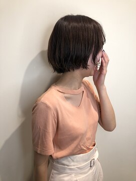 マッシュ チャヤマチ(MASHU chayamachi) 透け感マロンブラウンショート