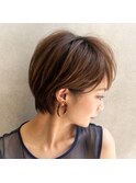 美髪マニッシュショートネイビーカラー