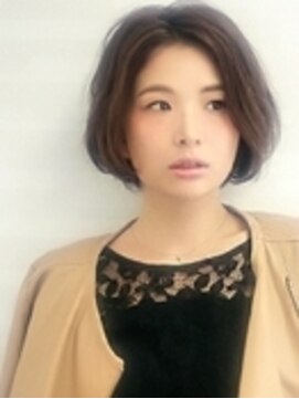 モードケイズ 相模大野店(MODEK's) センターパート×クラシカルヘア×ワンレン大人ボブ