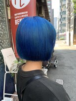 タヒエ(tahie) #ボブ #ブルーカラー
