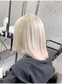 ホワイトカラー/抜きっぱなしブロンド/ブロンドベージュ
