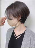 【morio原宿】黒髪ハンサムショート　ハイライト　かっこいい