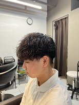 アイズ 海老名(AIZU)&nbsp;波巻きツイストスパイラルパーマ　メンズウルフ　メンズパーマ