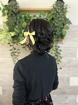 ロカット サロン(Roquat Salon)&nbsp;ボブリボンヘアアレンジ【卒業式袴着付け/立川/立川南】